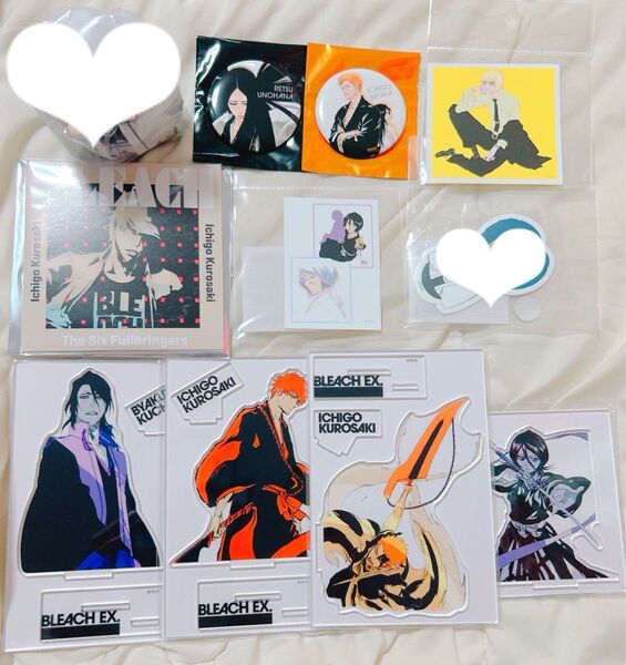 BLEACH EX. 展示会 グッズ アクスタ ステッカー 缶バッジ レコード コースター まとめ売り バラ売り不可