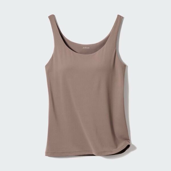 新品 UNIQLO エアリズム ブラタンクトップ Sサイズ ブラウン