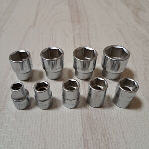 TONE トネ 9.5 3/8 ソケット(6角) 9点 工具セット 未使用