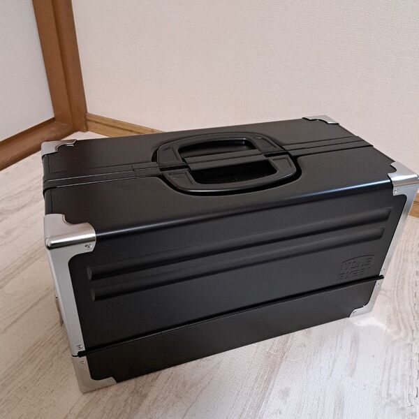 TONE トネ 両開きメタルケース 工具箱 ブラック トレー付き 未使