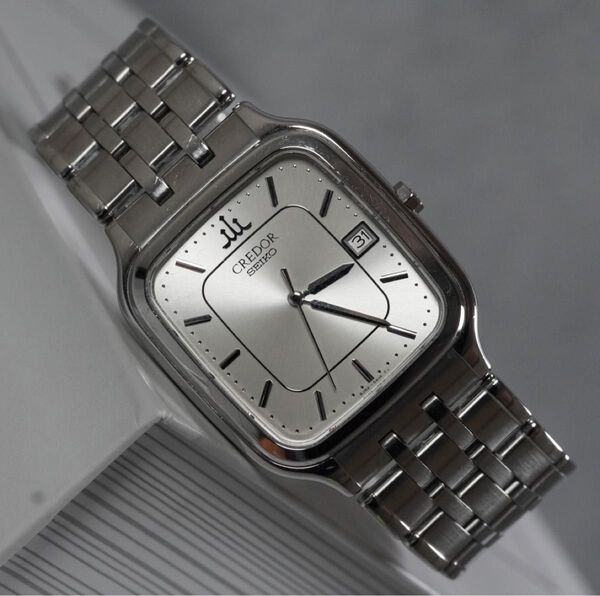 SEIKO CREDOR クレドール 8J82-5A10 シルバー文字 クォーツ セイコー QUARTZ 稼働品 腕時計
