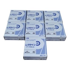 MAX レタツイン テープカセット 12mm 白 LM-TP312W 7本セット