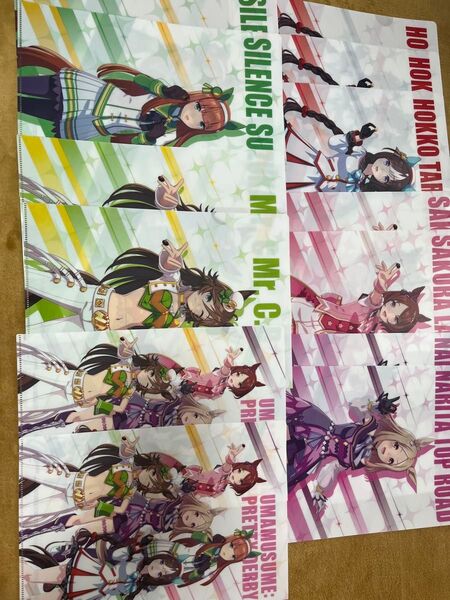 13枚セットクリアファイル ウマ娘プリティーダービー 6種コンプ品