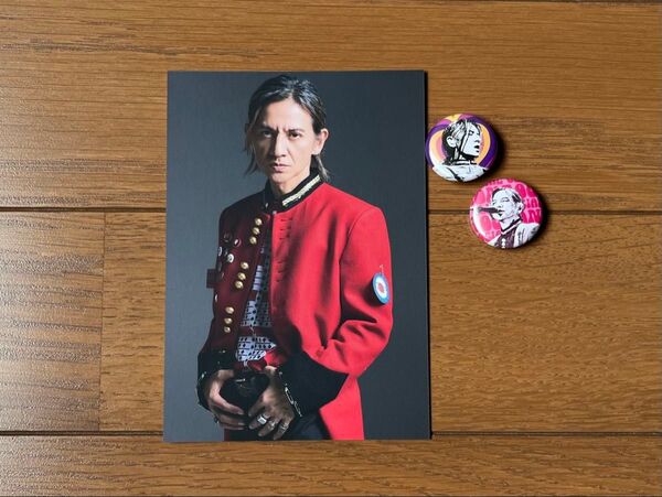 岡本健一 Rockon Social Club ポストカード・缶バッジ☆ロックオンソーシャルクラブ☆男闘呼組