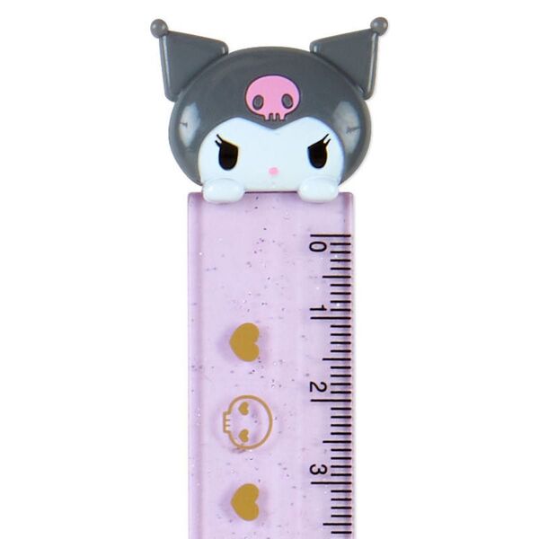 サンリオキャラクター マスコット付きスリム定規 15cm 3本セット