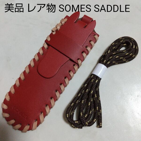 美品 JBC 大井 門別 SOMES SADDLE ソメスサドル レザー ペンケース レア物 馬 競馬