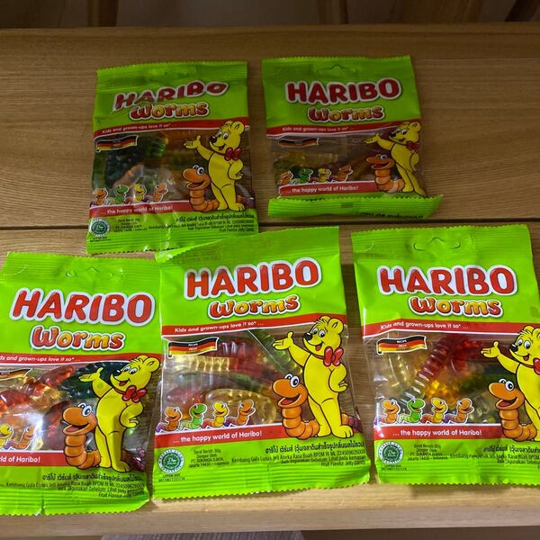 HARIBO Worms グミ 5点セット