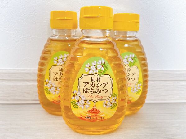 純粋アカシアはちみつ 蜂蜜 250g×3本セット コストコ 大人気商品新品未使用 美容 健康