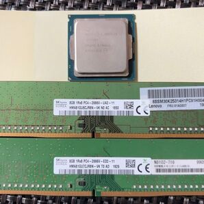 Core i3 6100 3.7Ghz DDR4 8Gメモリ2枚セット計16G 中古