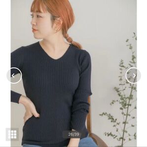 アイテムズ アーバンリサーチ モチモチVネックニット