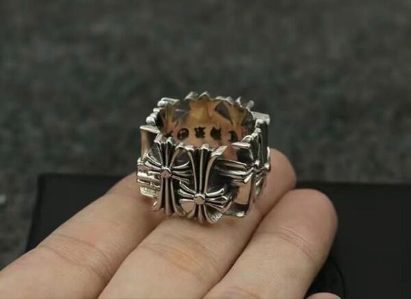 ☆新品☆ 指輪 リング シルバー925 silver クロス 刻印