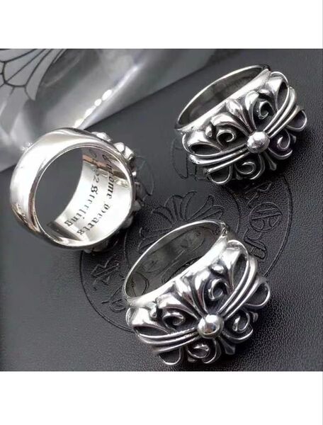 ☆新品☆ 指輪 リング シルバー925 silver クロス 刻印