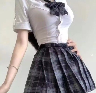 【新品】XSサイズ(~S M) JK スカート 単品 紺 プリーツ チェック