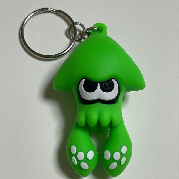 スプラトゥーン イカ キーホルダー 緑色