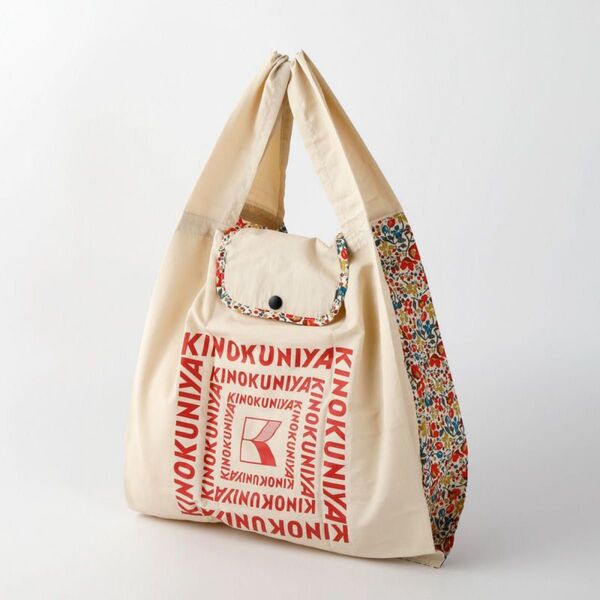 【新品】紀ノ国屋 リバティプリント スモールショッパー ベージュ Coward