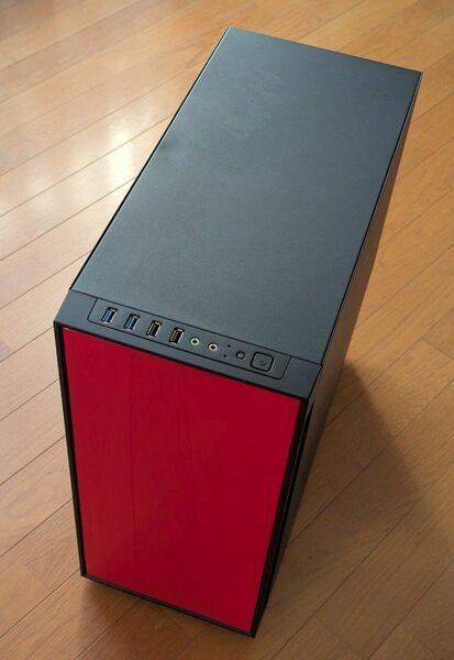 Sharkoon AM5 Silent RED SHA-AM5S レッド 静音PCケース ケースファン無し