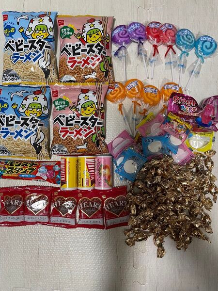 お菓子まとめ売り ベビースターラーメン 飴 ミニうずまきキャンディ ラムネ チョコ