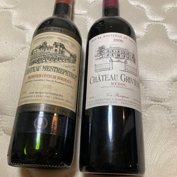 CHATEAU MESTREPEYROT、CHATEAU GRIVIER 赤ワイン 2本セット