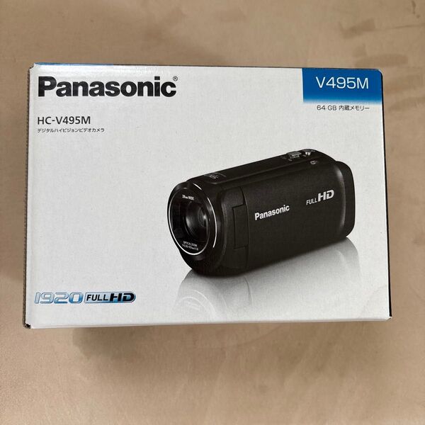展示品 Panasonic パナソニック デジタルハイビジョンビデオカメラ HC-V495M-KJ