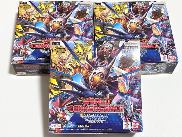 デジモンカード 3box BT21 WORLD CONVERGENCE 八神太一 アドベンチャー