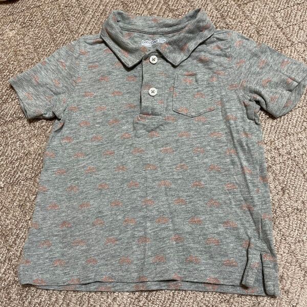babyGap ポロシャツ 自転車柄 グレー 90
