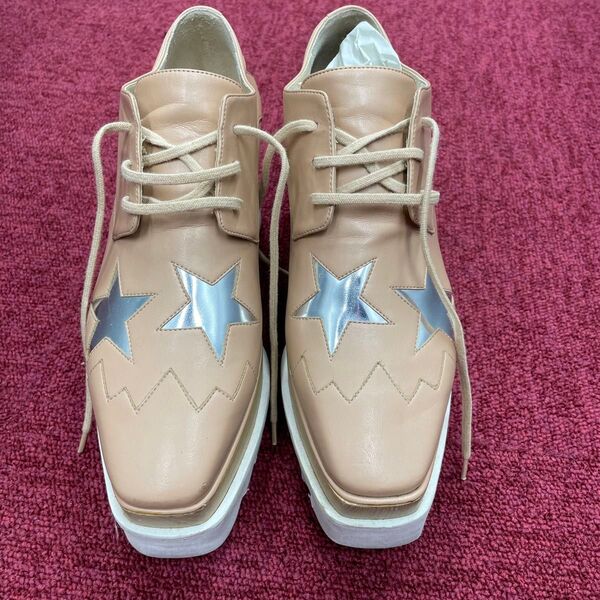 Stella McCartney ステラマッカートニー 星 スター 厚底シューズ ベージュ シューズ