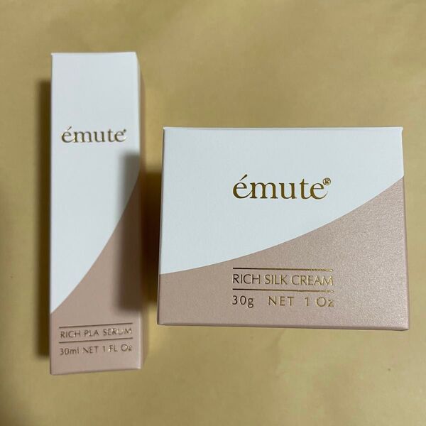 即購入不可 emute エミューテ リッチプラセラム リッチシルククリーム セット