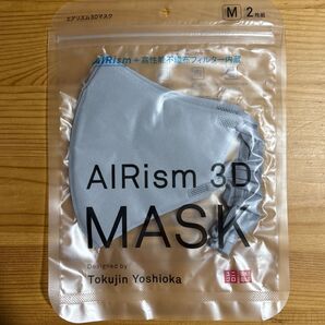 ユニクロ エアリズム3Dマスク グレー Mサイズ 2枚組♪ ★未開封品