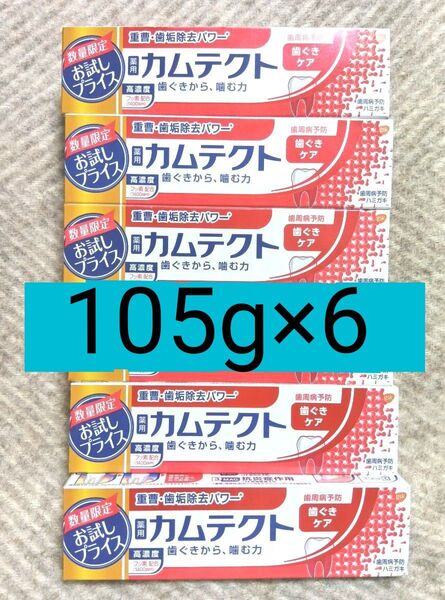 薬用カムテクト 歯磨き粉 105g×6本セット