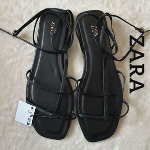 ZARA ストラップフラットサンダル新品未使用