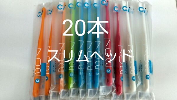 20本セット 歯科医院専用スリムヘッド歯ブラシCi 702 ふつう