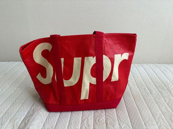 美品 Supreme Raffia Tote Bag ラフィア トートバッグ