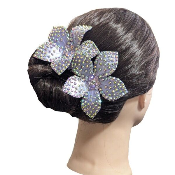 社交ダンス髪飾り〜ヘアクリップ〜ラベンダー