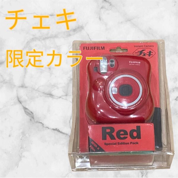 FUJIFILM チェキ instax mini 25 レッド /赤 インスタントカメラ 富士フィルム コンパクトカメラ