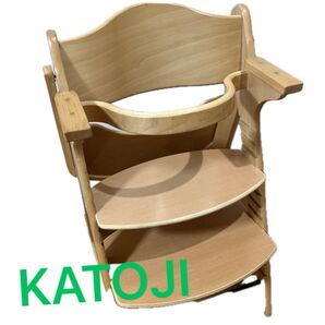 KATOJI 木製ベビーチェア ダイニングチェア テーブル付き 赤ちゃん 離乳食開始頃から