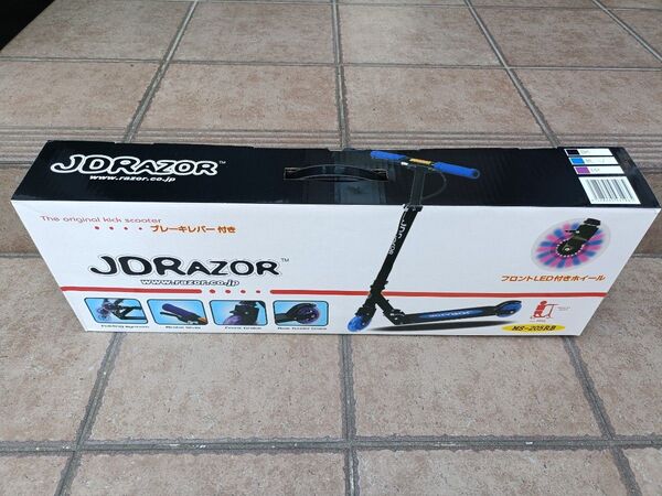 【新品未使用】JDRAZOR/キックスターター キックスケーター キックボード JD RAZOR MS-205RB ブルー