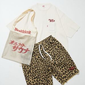 SAUVENIR/サウベニア 別注 メッシュバッグ付き KANNAIGI by Healthknit /ワッフル生地 Lサイズ