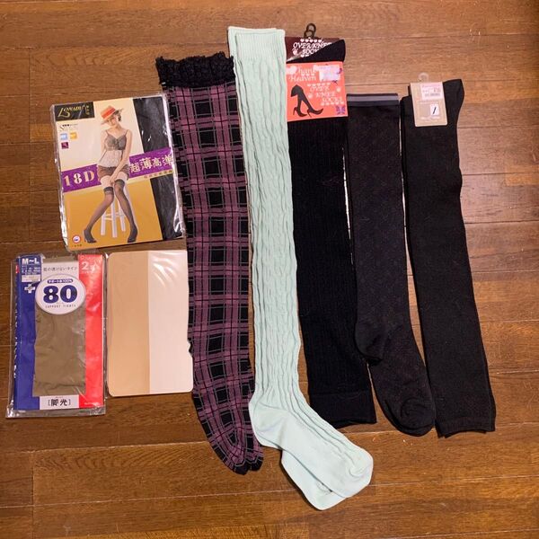 靴下 まとめ売り ニーハイソックス オーバニーソックス ストッキング 詰め合わせ