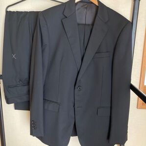 PERSON'S FOR MEN ビジネススーツ セットアップ ブラック パーソンズ ツーパンツ/3ピースセット スペアパンツ付