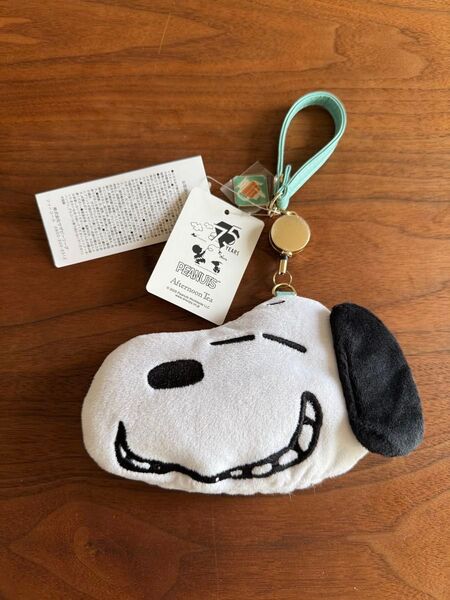 アフタヌーンティー afternoon tea スヌーピー フェイス型パスケース PEANUTS