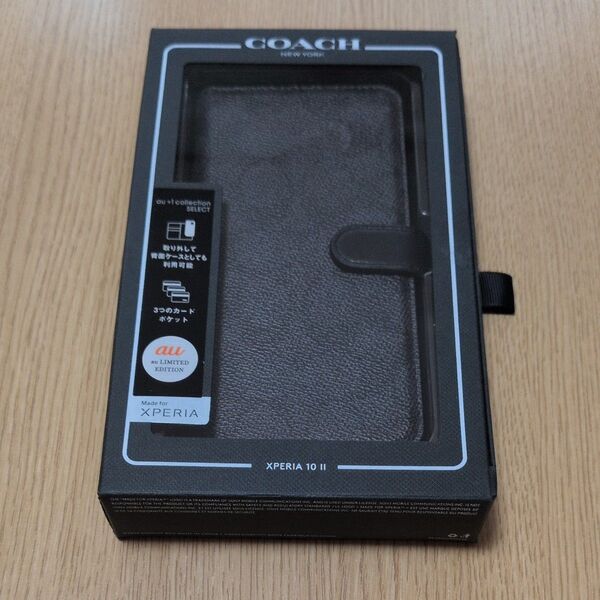 COACH エクスペリア10 II ブックタイプケース 手帳型ケース COACHスマホケース