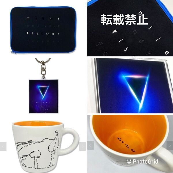 milet live tour “visions” マルチケース キーホルダー マグカップ CD Cover Key Chain