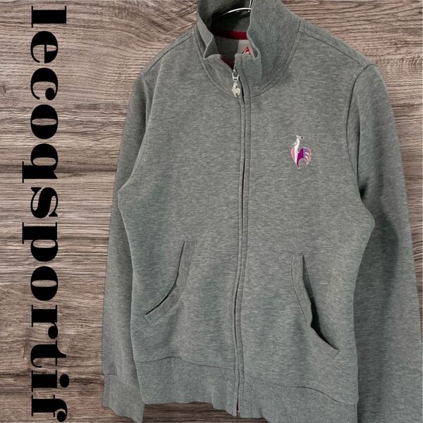 lecoqsportif ルコックスポルティフ パーカー トップス 長袖 フルジップパーカー レディース S グレー