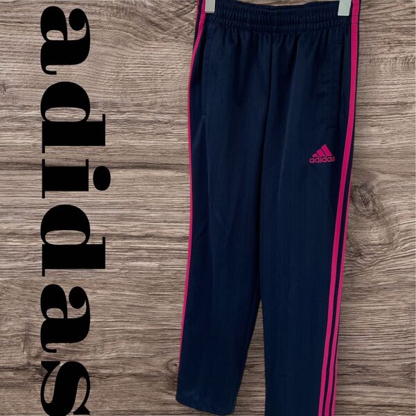 adidas アディダス ジャージパンツ パンツ ボトムス 長ズボン スポーツウェア レディース S ネイビー 紺