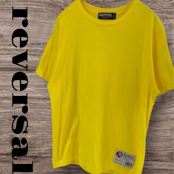 reversal リバーサル Tシャツ トップス 半袖 メンズ M イエロー 黄色