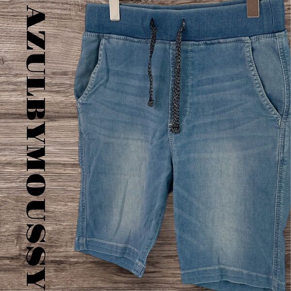 AZULBYMOUSSY デニムパンツ ハーフパンツ ショートパンツ ボトムス ズボン パンツ メンズ S ブルー