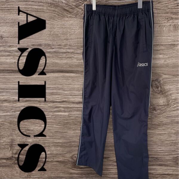 ASICS アシックス ジャージパンツ ボトムス パンツ 長ズボン スポーツウェア メンズ 3L XO ネイビー 紺 シャカシャカ