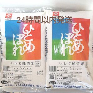 令和6年度 岩手県産 ひとめぼれ 5kg×2袋 10kg 白米 いわて純情米 単一原料米 送料無料 24時間以内発送