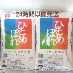 令和6年度 岩手県産 ひとめぼれ 5kg×2袋 10kg 白米 いわて純情米 単一原料米 送料無料 24時間以内発送