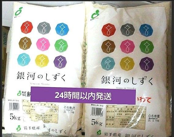 令和6年度 岩手県産 銀河のしずく 5kg×2袋 10kg 白米 特A ブランド米 送料無料 24時間以内発送